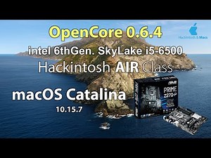 Intel 6th Gen i5 6500 Hack Air Class Install macOS Catalina 10.15.7 OC 0.6.4