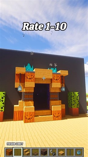 Pumpkin Portal Tutorial! 🎃 #shorts #minecraft