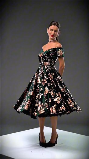 Pure vintage glamour, our new Limited Edition velvet dress is here. Made in the UK #britishretro