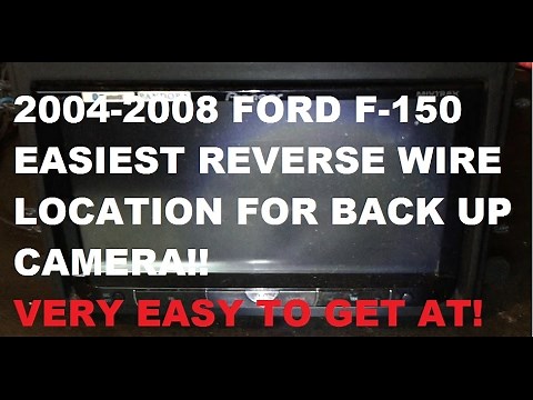 EASIEST 2004-2008 Ford F150 reverse wire location for back up camera! Try this first!