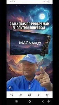 MAGNAVOX tv: 2 formas distintas de configurar el control universal al tv MAGNAVOX