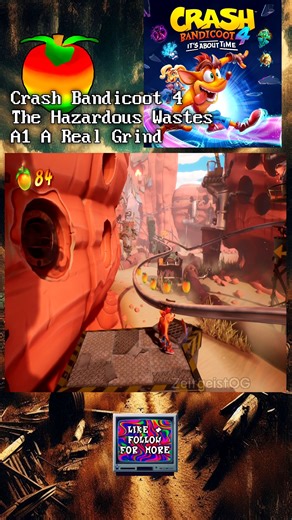 ZeitgeistOG on Instagram: "Crash Bandicoot 4: Hazardous Wastes, A Real Grind Pt 2 Entering the wasteland area! this level has some grinding rails and some hidden boxes that can be difficult to find! We beat the original trilogy now its about time we check out Crash Bandicoot 4! Evidently it is about time. Gameplay footage is from the PC version. #gaming #retro #videogame #retrogaming #reelsfbシ #fbreels #love #fb #flashback #clips #gameplay #retrogames #nostalgia #fypシ #instagood #childhood #fyp 