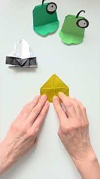 Easy 1-Minute Paper Spaceship Tutorial ✨ #origami #easyorigami