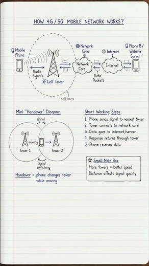 📡 How Mobile Networks Work (4G & 5G Explained) |Medha Tots