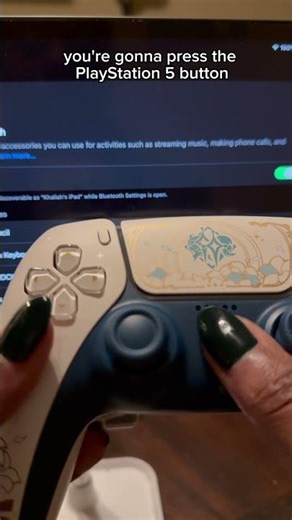 How To Pair DualSense PS5 Controller for iPad/Tablet! 🎮 #ps5 #gamer #gamergirl #genshinimpact #sony