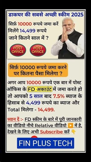 Post Office FD Scheme 2025|Post office Fixed Deposit Scheme