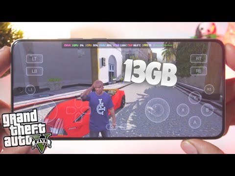 GTA 5 LITE (13GB) on Android?! 😱🔥 | Gamehub Emulator GTA5 Gameplay