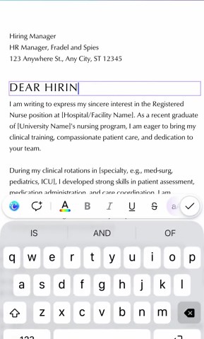 New Grad Nurse Resume Cover Letter Bundle | RN Canva Templates (digital Download) - Etsy