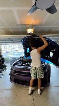 Installing redeye hood 🔥#trending #srt#hellcat #supercharged #scat#redeye #diy #teacher