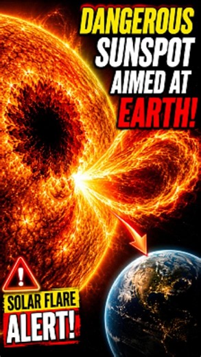⚠️ WATCH NOW! Massive Sunspot Turns Toward Earth