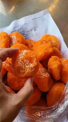 VIETNAM - TINY SESAME BALLS | GAC FRUIT FRIED CAKES #vietnamese #study #shorts #food