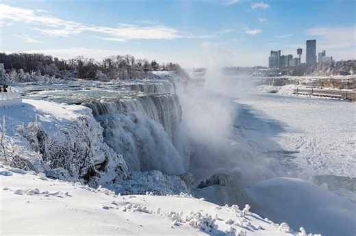 Niagara Falls Is Experiencing Its Frozen Falls Effect—Here’s How to See the Icy Spectacle