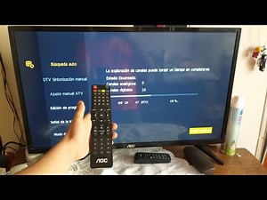 Cómo Poner o Sintonizar Canales Led TV AOC