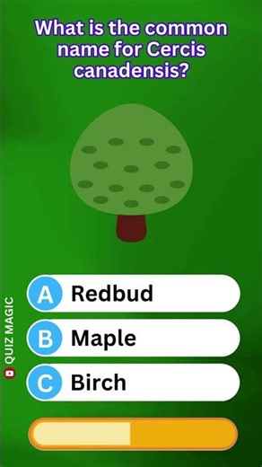 What is the common name for Cercis canadensis? TCUGR #QuizMagic #ViralQuiz