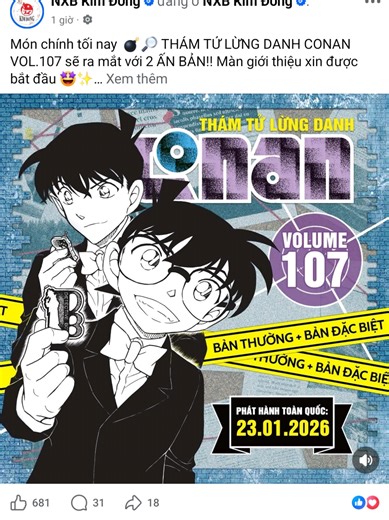 Truyện Con An Tập 107: XH Tiếp Tục Thám Tử Conan