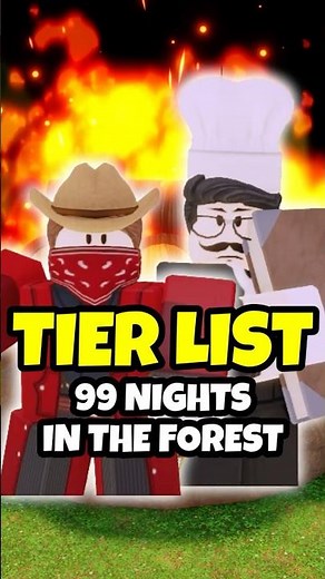 *NEW* ALL CLASS TIER LIST In 99 Nights In The Forest PART 2, Taming Update, Tips, Ranking #roblox
