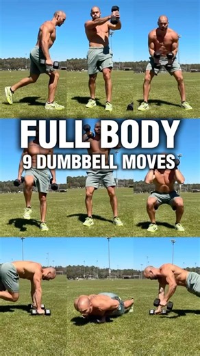 🔥Full Body Workout at Home with Dumbbells | Build Muscle + Burn Fat