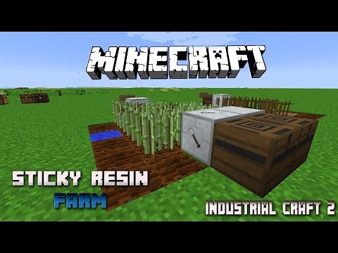Autofarm Sticky Resin and Rubber 💎Agriculture 💎Industrial Craft 2 Tutorial 💎 English