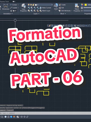 Formation AutoCAD pour Débutants - Partie 06