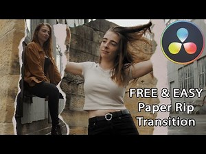 Create Easy Paper Rip Transition Effects In Davinci Resolve
