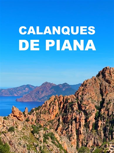 Les calanques de Piana, patrimoine mondial de l'UNESCO I 19h tous les jours, 1 shot de beauté Corse ☀️🌊#corse #corsedusud #piana #calanques #scandola