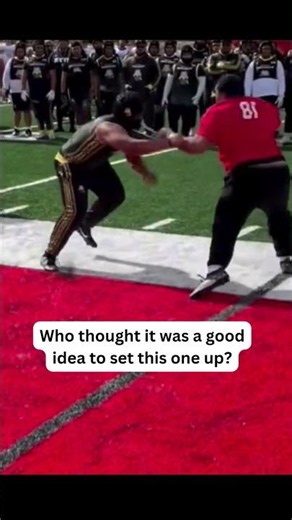 They really put a fullback in at tackle. 😧
