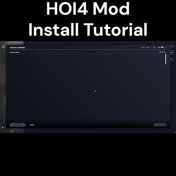 Hearts of Iron IV Mod Install Tutorial #heartsofiron4 #hoi4