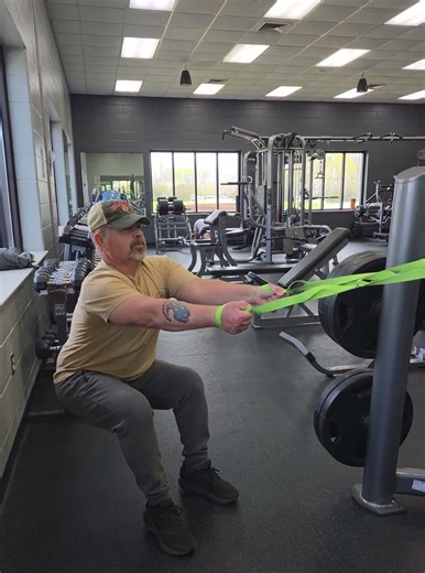 Standing Squats using straps