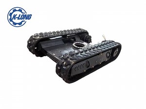 [Hot Item] manufacture Rubber Track Undercarriage Electric Remote Control Tracked Robot Chassis Rubber Crawler Undercarriage
