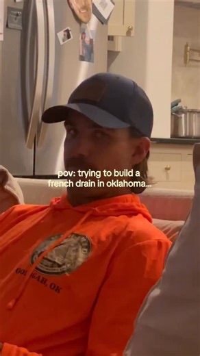 Noah Erb on Instagram: "The real test isn’t when you finish a job, it’s when a Oklahoma storm hits ⛈️ 95ft French drain for my neighbors pool. Now we see if I did it right. “Your poor drain” 😭 #frenchdrain #homeimprovement #contractorlife #stormseason #drainage"