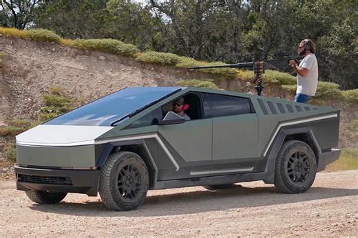 YouTuber Turns Tesla Cybertruck Into Real-Life Halo Warthog with a Functional Turret