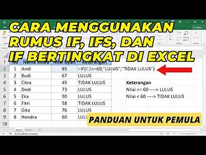 How to Use IF, IFS, and Nested IF Formulas in Excel | Beginner Excel Tutorial
