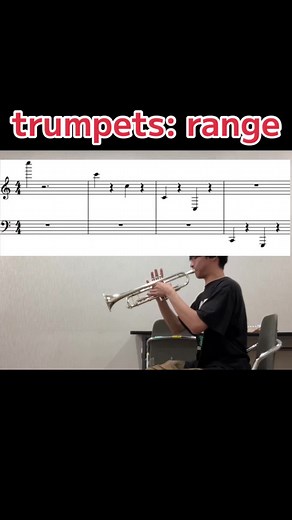 Trumpets: range #trumpet #range #music #short #hightone #low