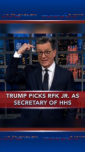 The early worm gets the Secretary of Health and Human Services nomination. #Colbert | The Late Show with Stephen Colbert