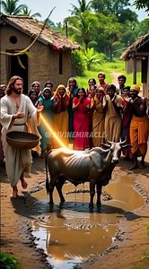 The Divine Miracle: Jesus Heals with a Touch of Light and Mud