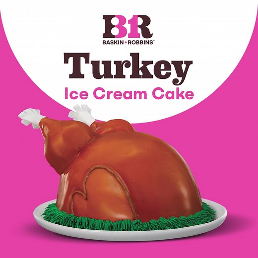 26K views · 1.2K reactions | You need two turkeys on the table. Get any ice cream flavor stuffed in a delicious Baskin-Robbins Turkey Ice Cream Cake. 旅 | Baskin-Robbins | Facebook