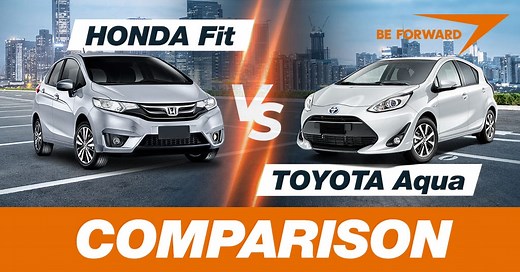 Honda Fit vs Toyota Aqua Comparison 2022