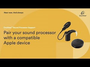 Pair your Nucleus® 7 or Kanso® 2 Sound Processor with a compatible Apple device