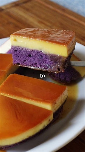 Additional tips for my Ube leche flan cake below! 1. To ensure that the cake is cooked through, insert a toothpick in the middle. It should come out clean and if it doesn’t, leave in the oven for a few more minutes. 2. Remove the caramel a few seconds before the desired colour because the caramel will continue to cook when off the heat. 3. To ensure that your meringue is the least deflated, I like to start with the meringue when I’m folding it in and end it with the meringue to ensure the most a