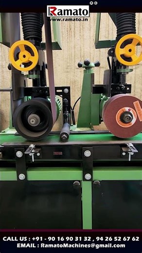 ⚙️ Ultimate Double‑Head Belt Grinder & Buff Polishing Machine – High Output • Ramato | Rajkot Made