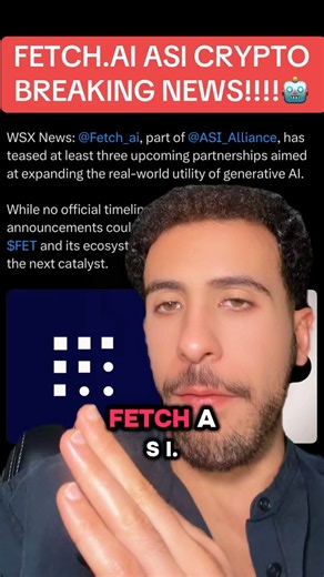 FETCH.AI ASI CRYPTO BREAKING NEWS!!!!🤖#fetch #ai #asi #crypto #altcoins