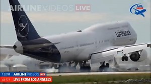 Earlier today on AVL on the Fly: We were right there to capture the live action of the Lufthansa Queen's arrival and departure from one of the closest spots at LAX! #airlinevideoslive #airlinevideos #aviation #aviationgeek #avgeek #aviationlovers #aviationdaily #boeing747 | AIRLINE VIDEOS