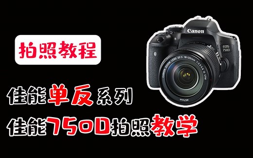 【蚂蚁摄影】佳能单反750D常用参数的设置方法和拍摄技巧，新手看懂学得会的教程