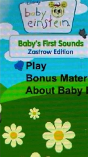Baby’s First Sounds Zastrow DVD Menu
