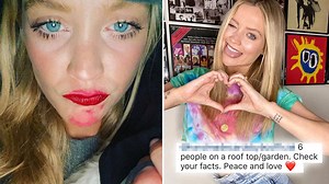 Laura Whitmore tells follower 'check your facts' after being accused of defying social distancing guidelines