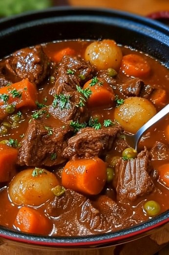 Beef Stew Recipe 🧁 Ingredients 2 lbs stewing beef, cut into 1-inch cubes 3 tbsp flour ½ tsp garlic powder ½ tsp salt ½ tsp black pepper 3 tbsp olive oil 1 onion, chopped 6 cups beef broth ½ cup red wine (optional) 1 lb potatoes, peeled and cubed Recipe in First Coʍmеոτ 💬👇 | My Heavenly Recipes