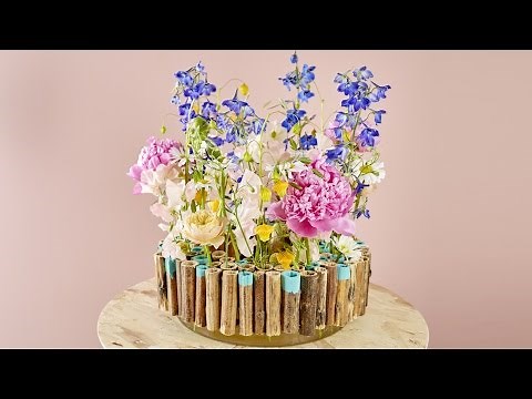 Summer flower arrangement how to make tutorial