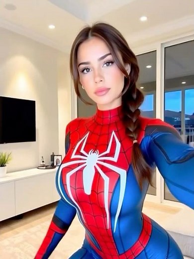 She just turned Spider-Man into Spider-WOMAN and it's UNFAIRLY hot 🕸️🔥#cosplay
