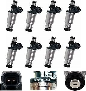 Set 8 Fuel Injector 23250-50020 fit 92-97 For Lexus SC400 /1993-1997 LS400 4.0L