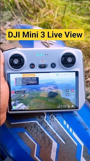 DJI Mini 3 Drone Live View on RC2 Remote | Real Flight Footage #DJIMini3 #DroneShorts #RC2Remote)